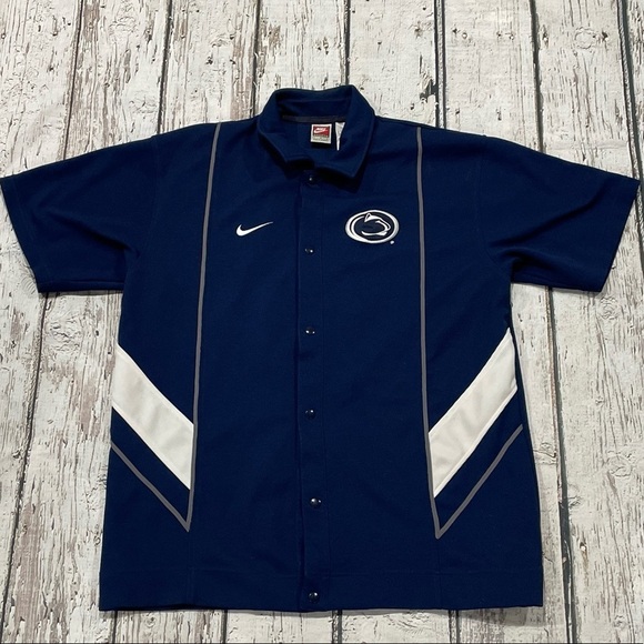 Penn State University Nittany Lion Nike NCAA Stitched Basketball Warmup Jersey - Picture 1 of 8